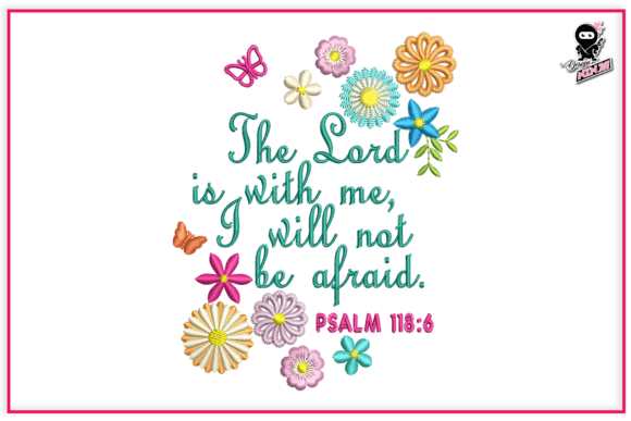 Bible Scripture with Flowers