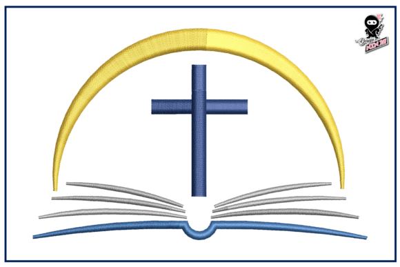 Christian Cross with Bible