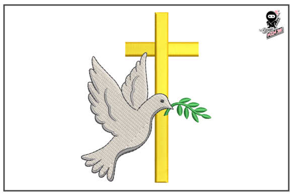 Christian Cross with Dove Embroidery Review