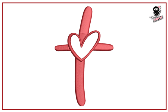 Christian Cross with Heart Embroidery Review
