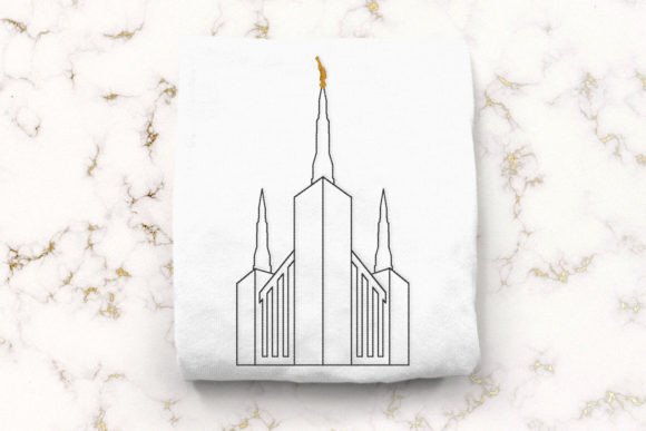LDS Portland Oregon Temple Linework